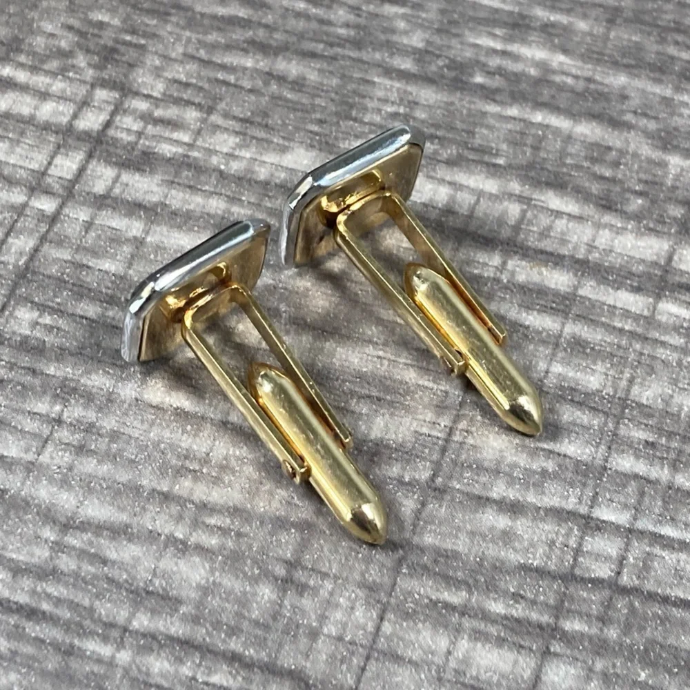 Vintage Abalone 1/20 14K Gold Filled Cuff Links Signed Correct
